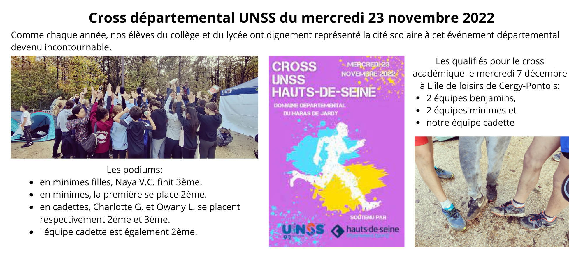 Cross dpartemental UNSS 2022