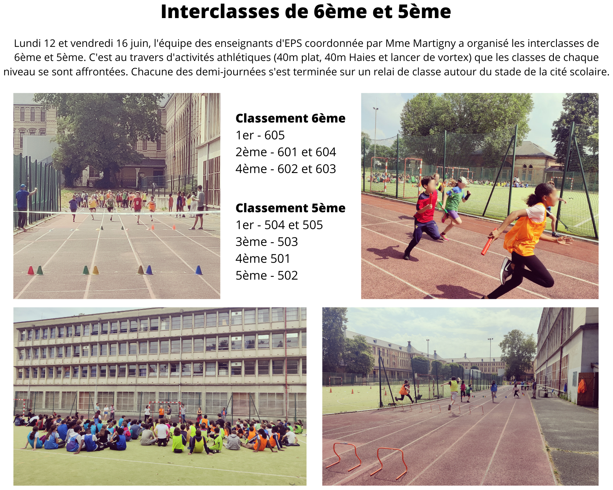 Interclasses 6me et 5me