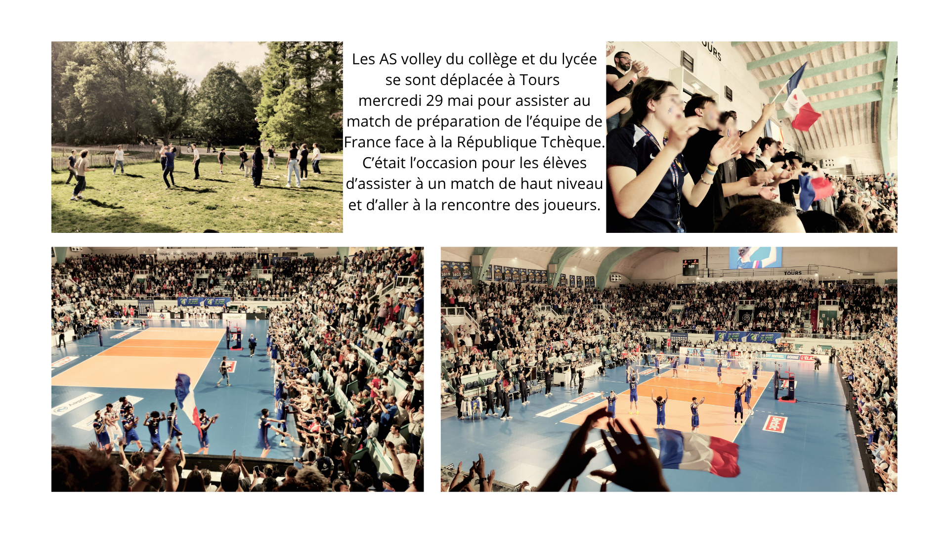 matchs de volley equipe de france a tours 28052025