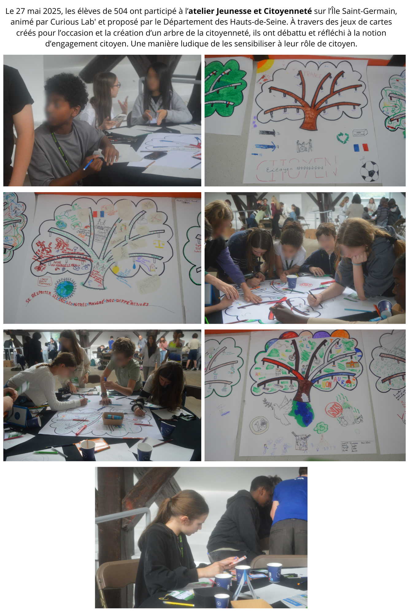 atelier jeunesse et citoyennete pour les 504