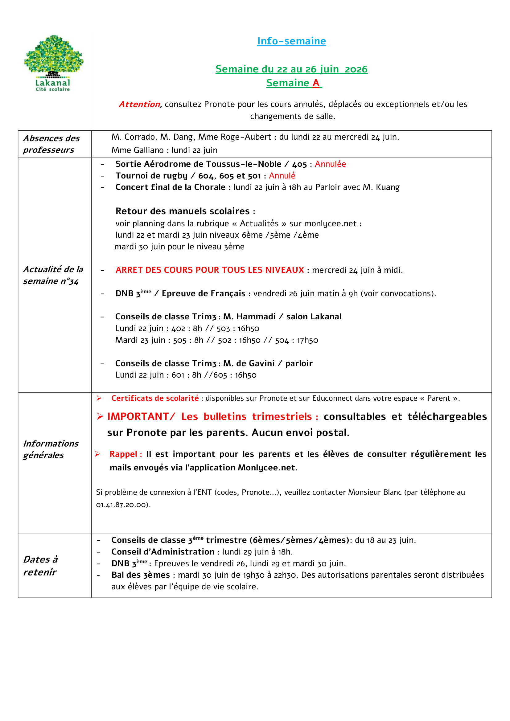info semaine parents n 34 du 22 au 26 juin 2026 a 1