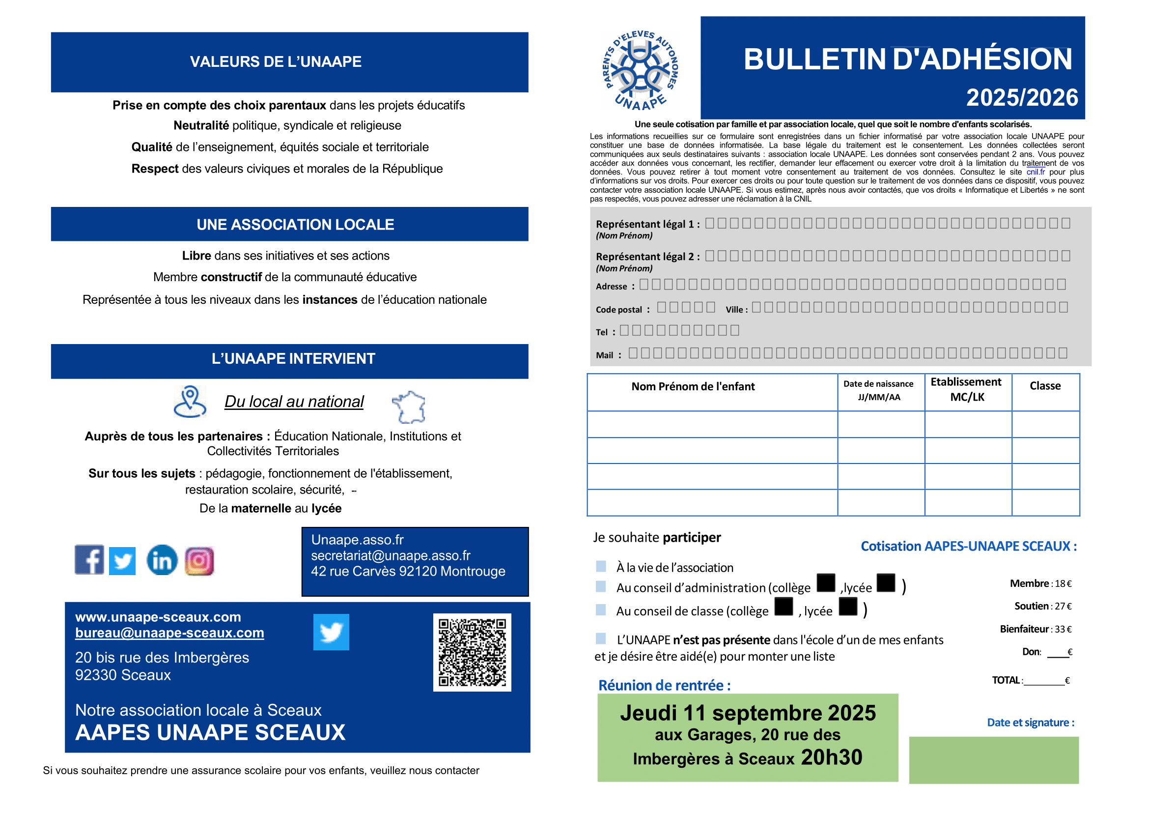 plaquette rentree unaape 2025 lk mc a4 qrcode 2025 2
