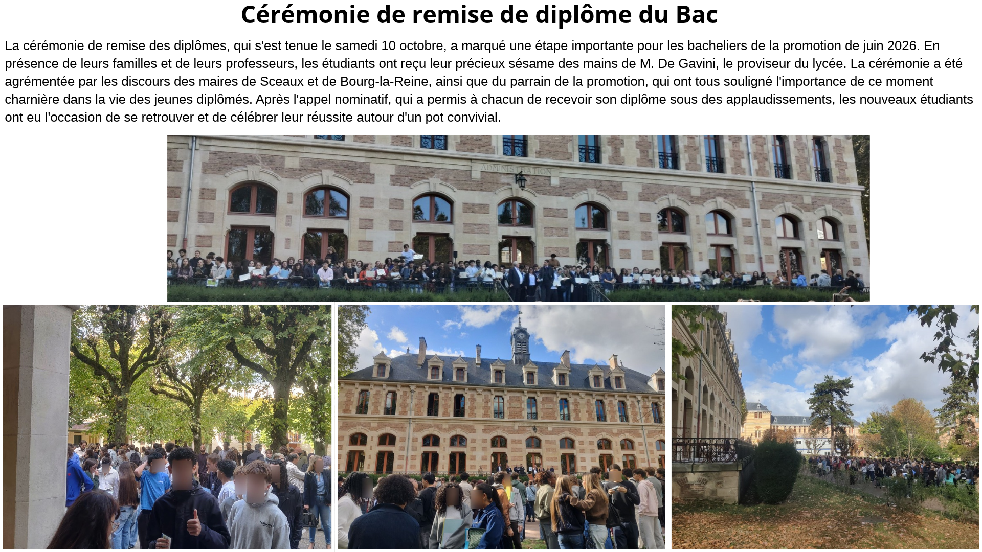 crmonie de remise du bac