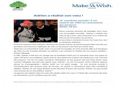 Projet Make a Wish